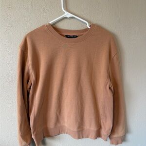 Velvet Heart Tan Crewneck Sweatshirt - Size Medium - Casual Pullover